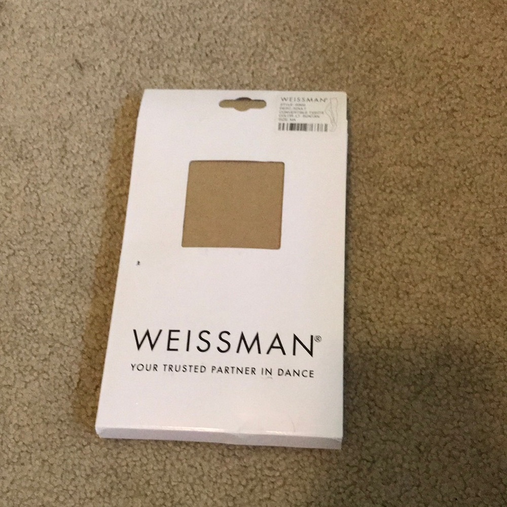 WEISSMAN tan jazz dance tights brand new